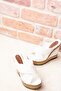 White Women's Slippers F674072009 - 2