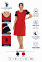 20009 Women's 100% Cotton V-Neck Short Sleeve Summer Nightgown