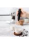 Electric Milk Frother with Stand – Handheld Battery Operated Drink Mixer, Stainless Steel Whisk for Coffee, Latte, Cappuccino & Hot Chocolate