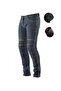 Motorcycle Pants Lycra Flexible Fabric Protected Kevlar Jeans Motor Pants Blue Jean