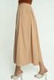 Solid Flared Midi Skirt - 3