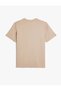 Crew Neck Cotton Leisure Printed T-Shirt - 7