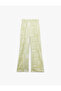 Wide Leg Elastic Waist High Waist Trousers Wrap - 3