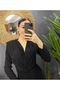 Black Long Sleeve Jumpsuit - 3