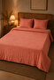 Bloomy Salmon Quilted Bedspread Set King Size 220X235 - 8