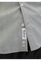 Light Gray Printed Casual Fit Long Casual Shirt - 5