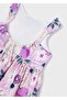 Girl's Printed Dress Purple - 6