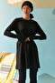 Waist Tie Swimsuit Suit Black - 4