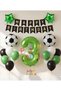 Football Match Concept Green Number 3 Years Old Balloon Football Concept Green Party Birthday Balloon Set