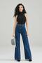 Hilton Women's Dark Blue Palazzo Loose Wide Leg Jeans - 3