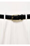 Jumpsuit with Combined Fabric Belt - 7