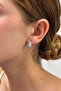 Steel Zircon Droplet Earrings - 2
