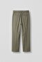 Men's regular fit pleated elastic waist fabric trousers khaki - 2