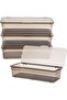 1PC Flatware Trays,Lids,Drainers,Plastic Utensil Organizers,Dustproof Silverware Storage Containers,10.4x4.3x2.5'',for Kitchen Drawers - 3