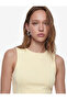 Slim Fit Cotton Crew Neck Corset Detailed Sleeveless Blouse - 2