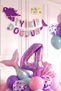 Purple Number Balloon Mermaid Concept Party 4 Years Old Balloon Set Mermaid Birthday Balloon Set Mermaid