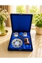 Velvet Boxed Copper Coffee Pot Palace Model Double Porcelain Cup Set