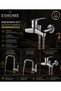 Corner Pipe 3-Piece Mix Set Kitchen - Sink and Bathroom Faucet Tap - 2