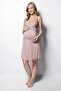 Women's Mink Maternity Dressing Gown Nightgown Set 18430 - 4