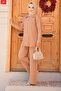 Buttoned Biscuit Hijab Knitwear Double Set 10239Bs - 2