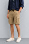 Men'S, Elastic Waist, Cargo Pocket, Lace-Up, Back Pocket Flap Shorts 283