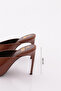 0129 Women's Heeled Evening Dress Slippers - 5