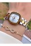 Brand | Original Yellow Silver Color Women's Wristwatch - with Bracelet Gift - 2 Years Warranty - 2