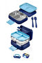 Happii Vacuum 4 Compartment Stainless Steel Children's Nutrition Container - Astronaut Pattern Lunch Box - 2