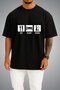 Oversize Eat Sleep Shisha Chest Printed Unisex T-Shirt