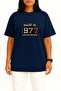 Oversized Made in 1977 Limited Edition Chest Design Unisex T-Shirt - 2