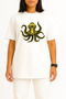 تي شيرت (Oversize Steampunk Octopus Diver's Hood) مطبوع على الصدر والظهر للجنسين - 3