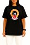 Oversized Simit and Tea Turkish Breakfast Chest Design Unisex T-Shirt - 2