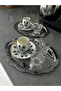 20*25 Cm Stainless Steel Oval Wavy Model 6-Piece Service and Presentation Tray 20*25 Cm
