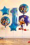 Kirpi Sonic Concept 1 Year Old Balloon Set Sonic Birthday Balloon Set