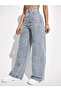 Loose Fit Baggy Retro Jeans with Casual Pockets - 3