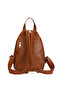 Gk66 Women's Backpack Suitable for Daily Use with Knitted Motif Covered Bag in Tan Color - 5