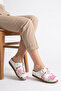 Women's Floral Patterned Stylish Buckle Orthopedic Comfortable Non-Slip Sole Sabo Slippers - 2