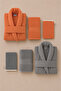 Eldy Striped Bathrobe Set Family Set, 6 Pieces, 100% Cotton Certified Şalyaka Bathrobe Dowry Set - 2