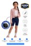 Girl's Pocket Double-Breasted Belt High Waist Biker Casual Running Walking Yoga Sports Volleyball Fitness Short Leggings
