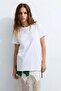 Round Neck Women's T-Shirt with Side Slits - 8