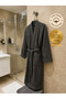 Unisex Waffle Pike Bathrobe |   100% Cotton |   Gray Color
