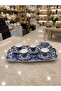 Esterhomedecor Classic Rectangular Porcelain Tray 45*29cm - 3