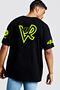 Vr 46 Baskılı Oversize Tişört - 2