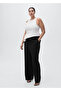 Straight Cut Mid-Rise Pants - 8
