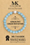 True Blue Quartz - Pearl Bracelet– Mkt.1.101.31-Relaxing, Tranquility, Energy Bracelet