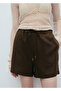 Straight-Cut Drawstring Linen Shorts