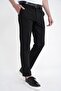 Comfort Fit Comfortable Fit Side Pocket Cotton Textured Black Trousers P 1219 - 4