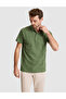 Khaki Slim Fit Buttoned Polo Collar T-Shirt 50307581-Vr027 - 3