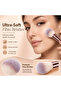 32Pcs Makeup Brush Set with Sponges, Puffs, Headband, Cleansing Pad, Pink - 2