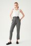 Anthracite Waist V Cut Belt Piece Trousers 8404A - 6